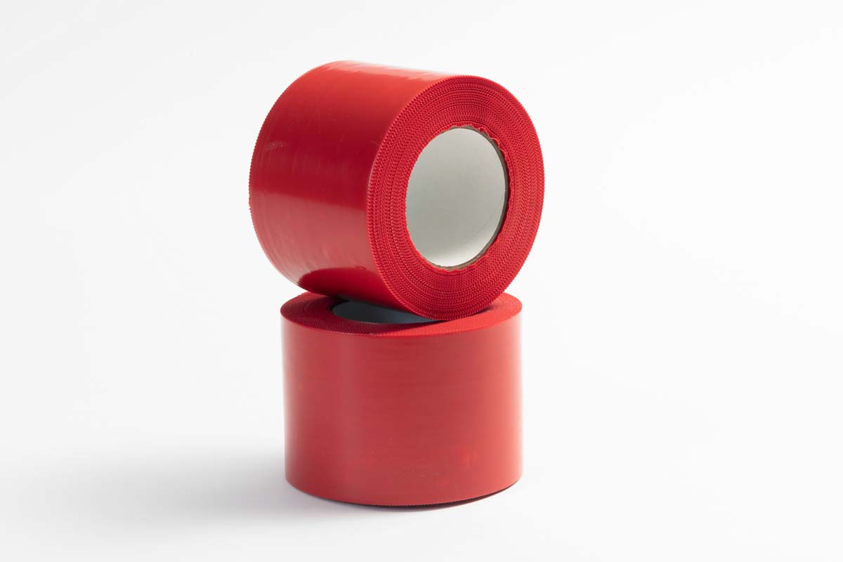Red Poly Tape 4in x 180ft - Vapor Barrier